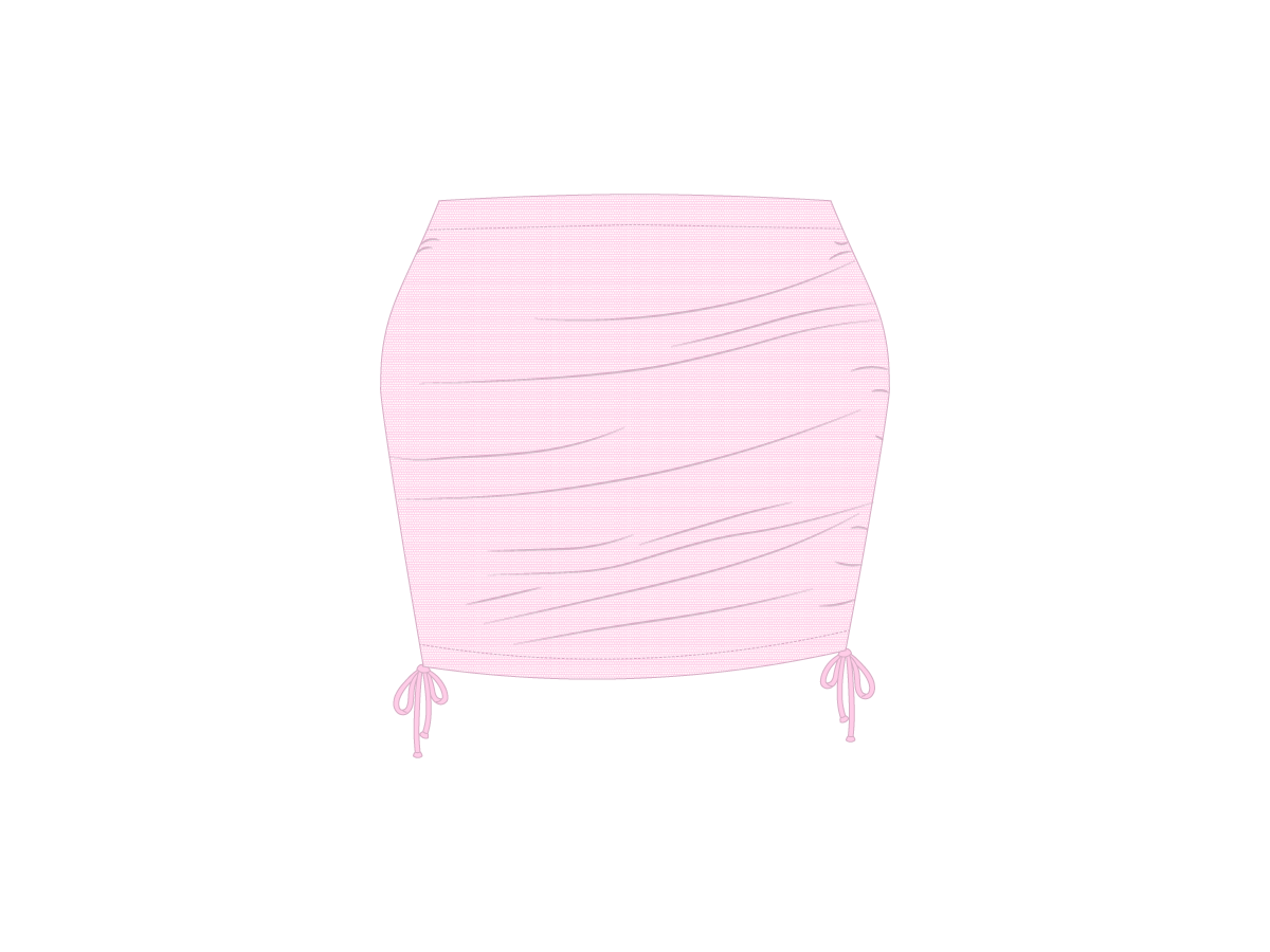 Dusty Pink Mesh Mini Skirt