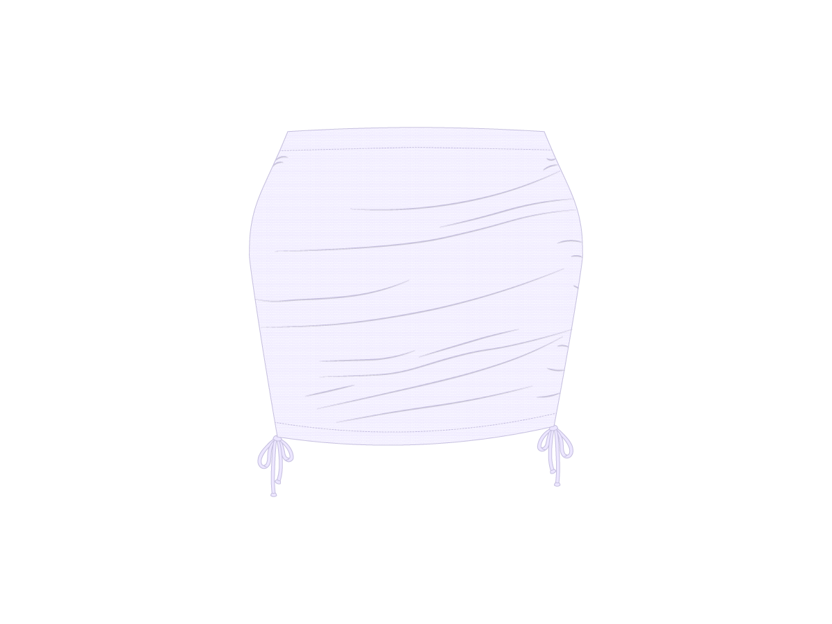 Lavender Mesh Mini Skirt