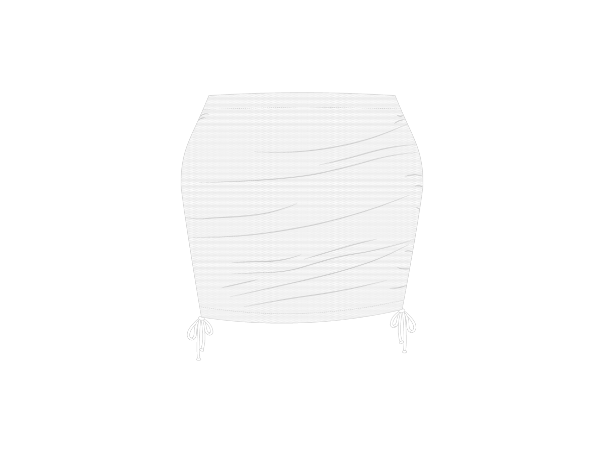 White Mesh Mini Skirt