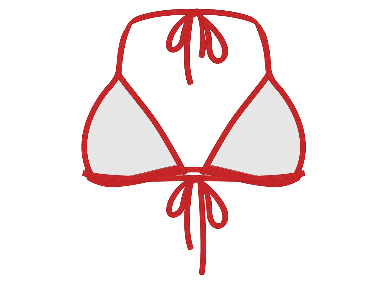 Rose Red Bikini Top II – Boutine LA