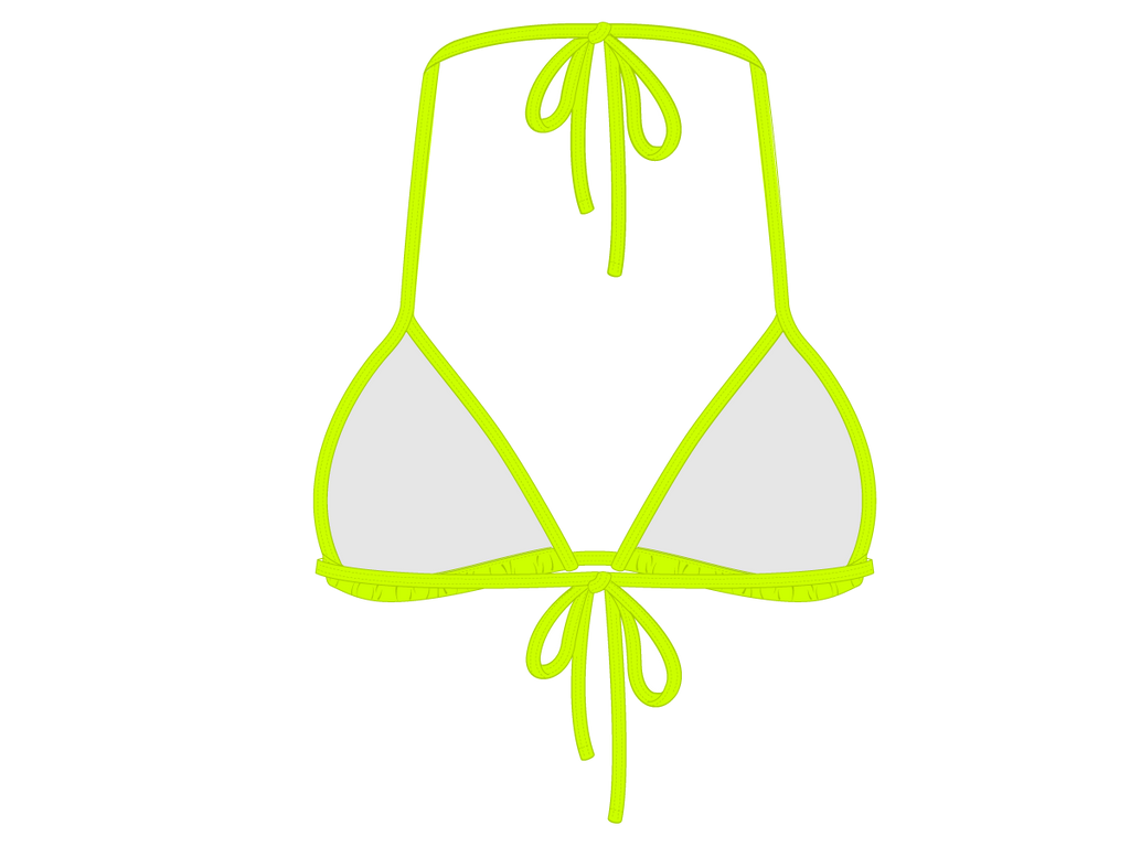 Sour Yellow Bikini Top Ii Boutine La