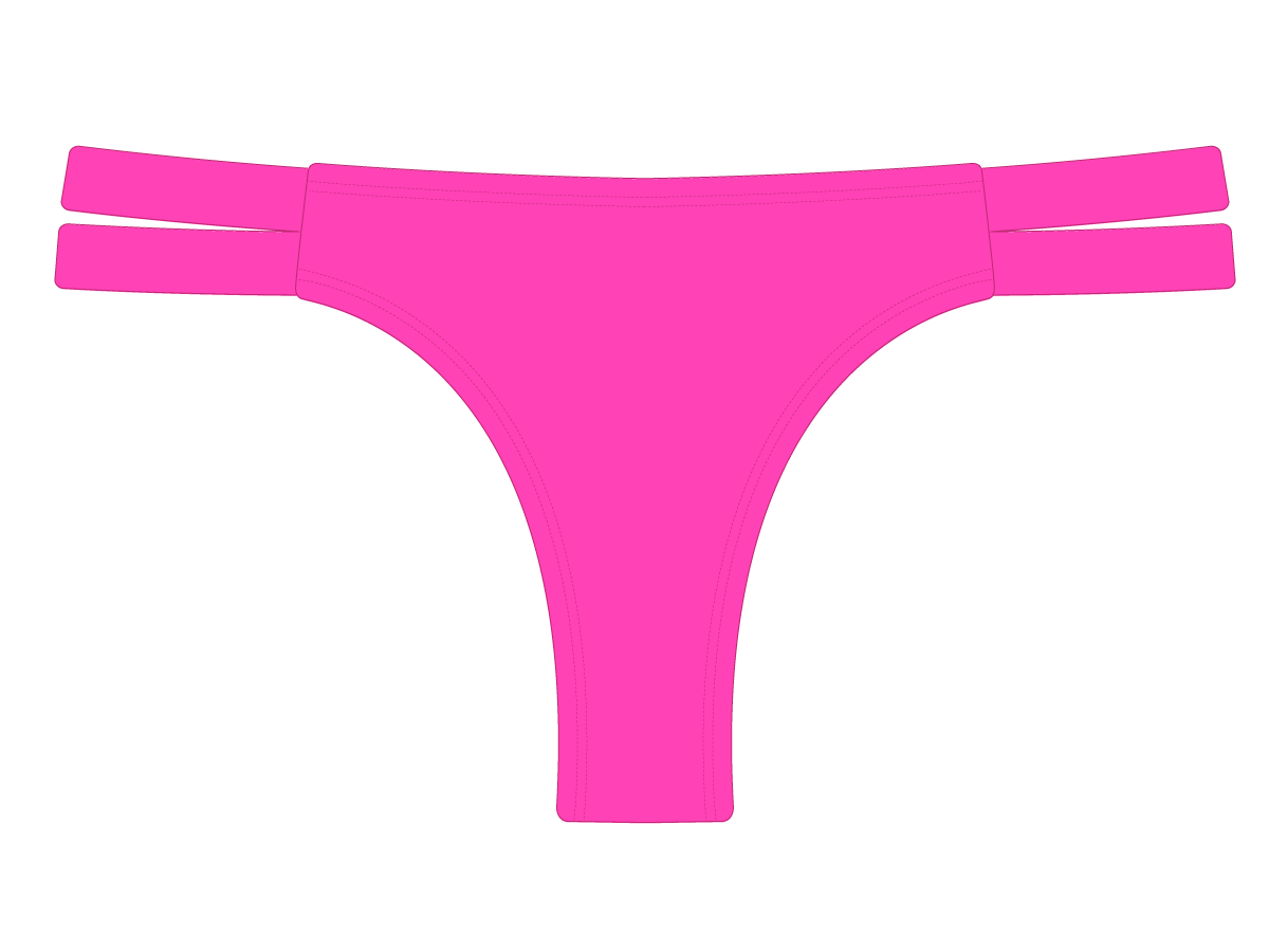 Hot Pink Dual Strap Bottom II – Boutine LA