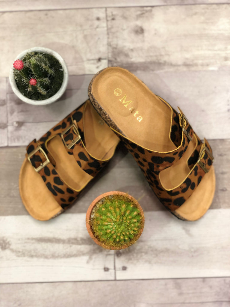 leopard sandals boutique