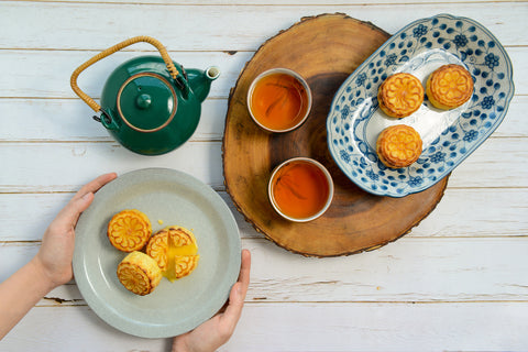 esca mooncakes salted egg and parmesan