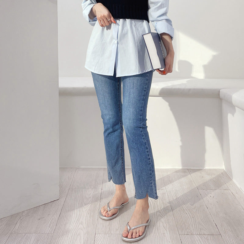 4DLOOK With A Hint Of Magic Denim Jeans | on Sthsweet | Korean