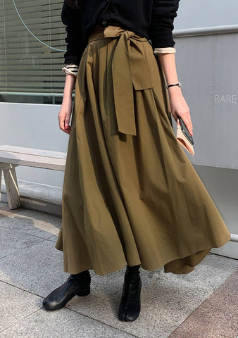 CHUU That Is My Promise Ribbon Long Skirt | on Sthsweet | Korean Fashion &