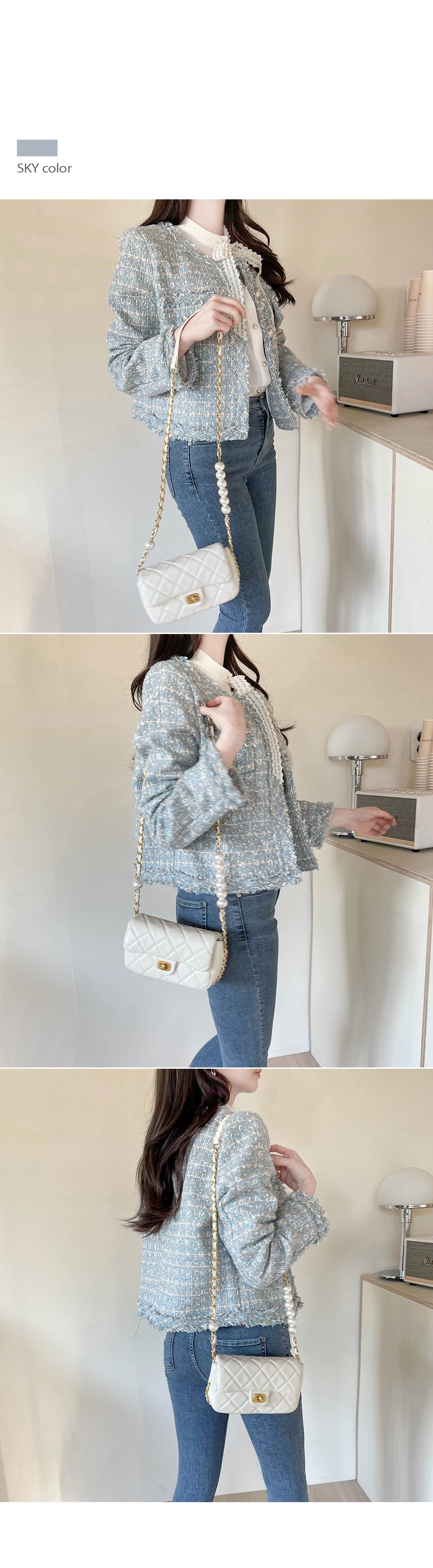 Chanel Blue Quilted Denim Chanel 19 Flap Bag - Yoogi's Closet