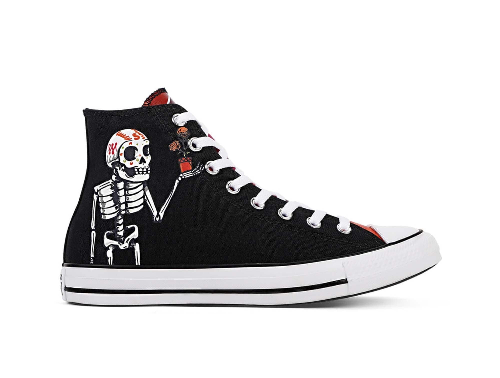 Zapatilla Converse Chuck Taylor HI (Dia De Los Muertos) Unisex Negro