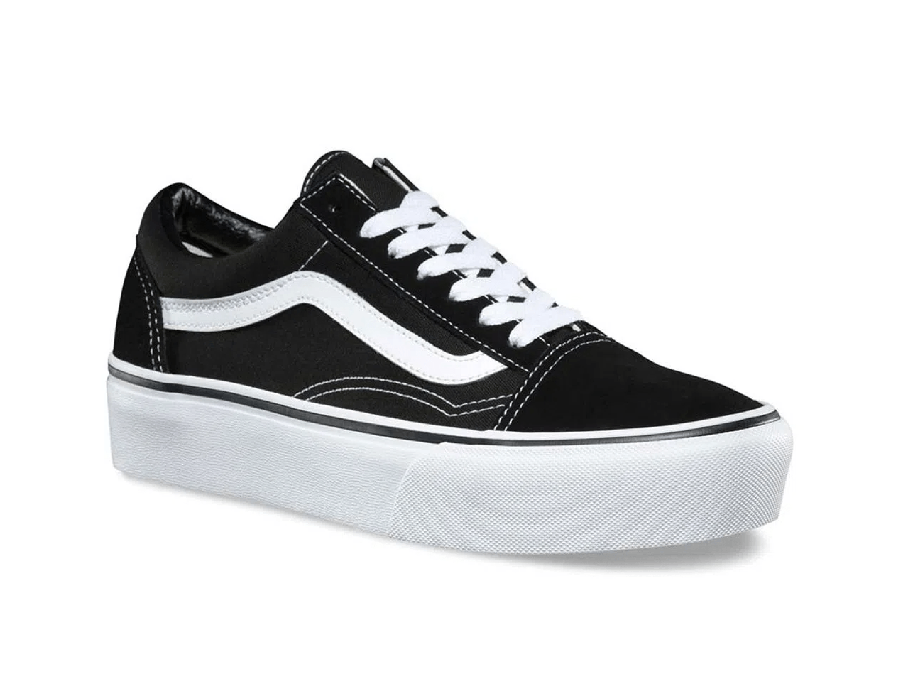 Cabina Blanco blusa Zapatilla Vans Old Skool Plataforma Mujer Negro – Blockstore.cl