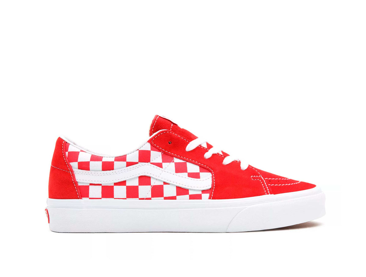 Zapatilla Vans Sk8 Low Checker Unisex Rojo Blockstorecl 9240