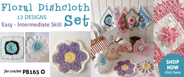 6-Piece Crochet Trim Towel Set