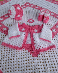 Vintage Granny Square Layette Crochet Pattern Maggie S Crochet