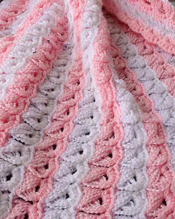 Broomstick Lace Baby Afghan Crochet Pattern – Maggie&#039;s Crochet