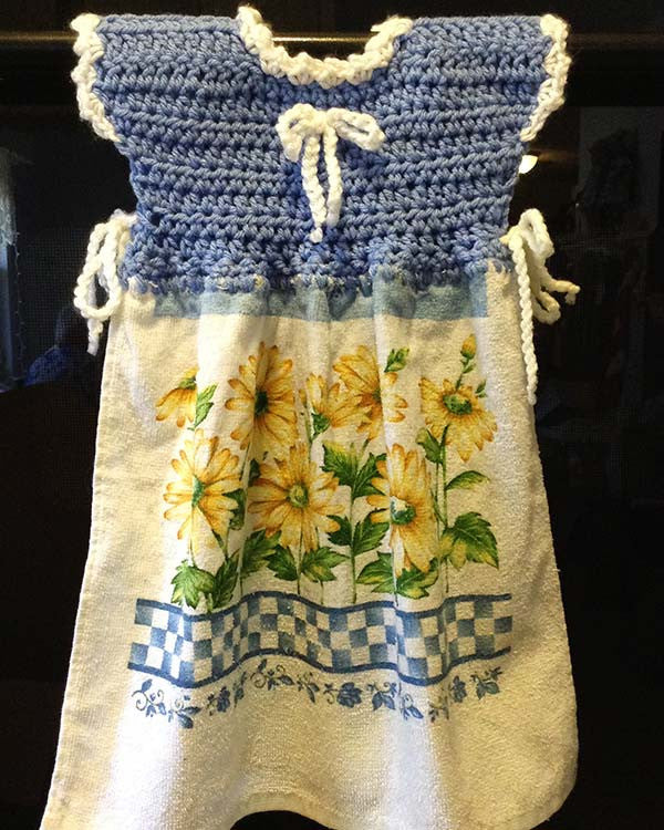 Oven Door Dress Potholder and Fridgie Crochet Patterns 
