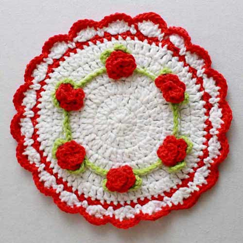 Floral Bouquet Of Dishcloths Set 2 Crochet Pattern - 