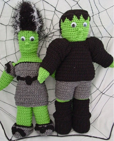 Frankenstein & Bride Crochet Pattern – Maggie's Crochet