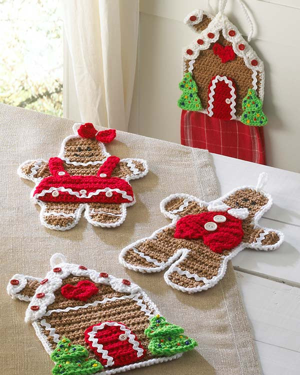 Download Gingerbread Kitchen Set Crochet Pattern - Maggie's Crochet