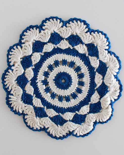 Vintage Americana Potholders Crochet Patterns – Maggie&#039;s Crochet