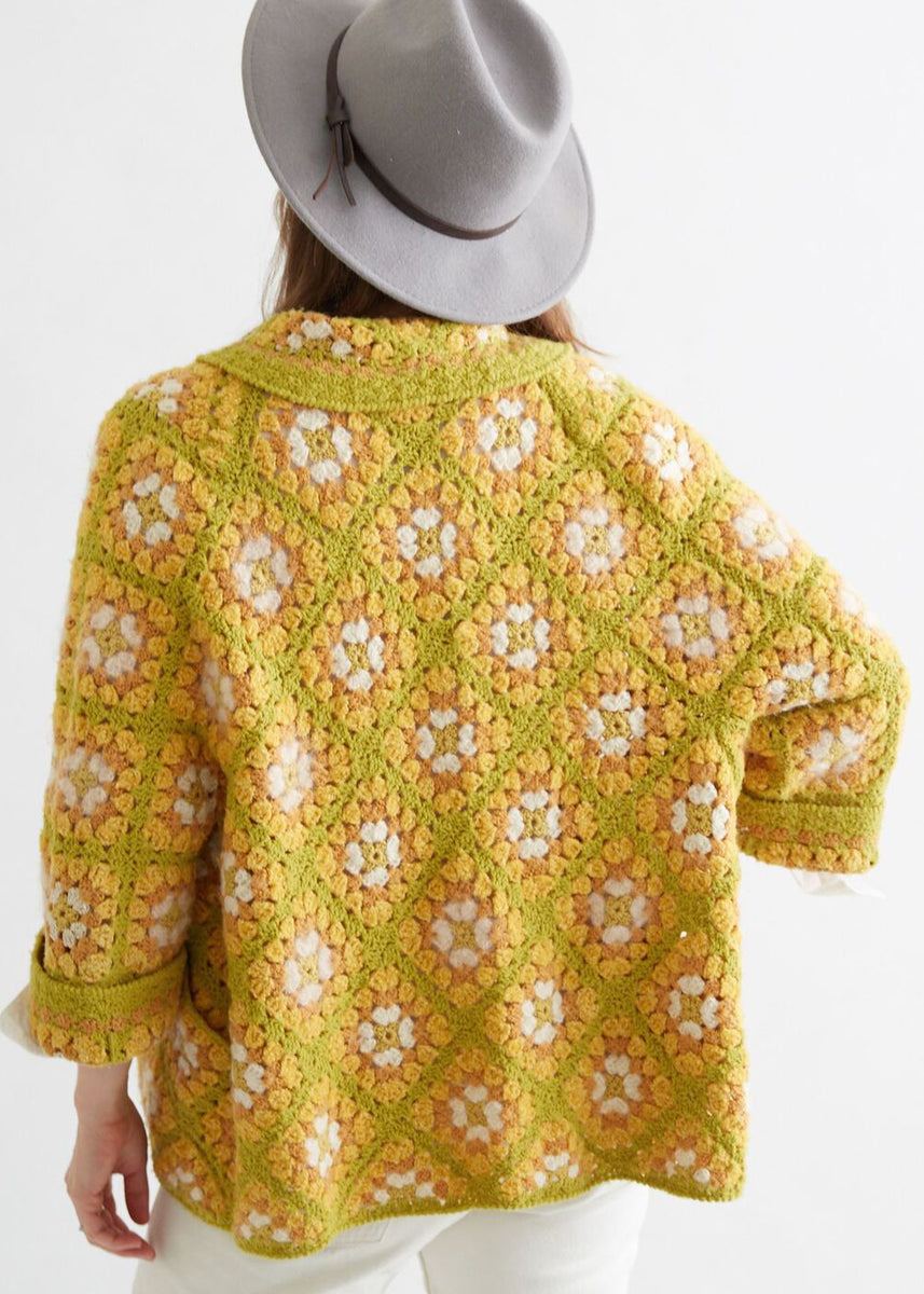 Crochet Granny Square Cardigan Pattern– Maggie&#039;s Crochet