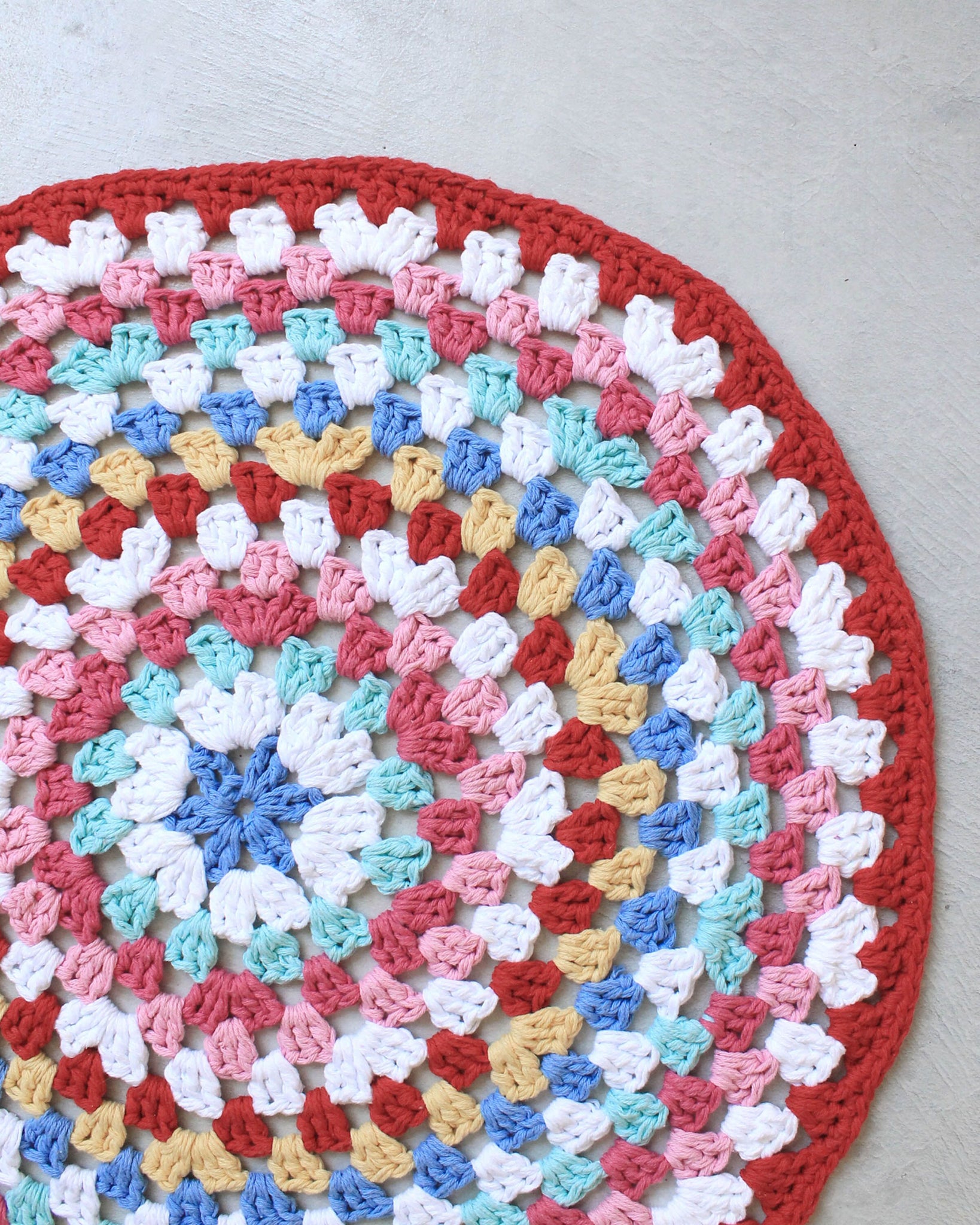 Easy Granny Rug Round Crochet Pattern for Beginners Maggie's Crochet