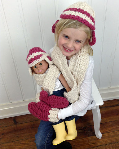 Chunky Cabled Set Crochet Pattern – Maggie's Crochet