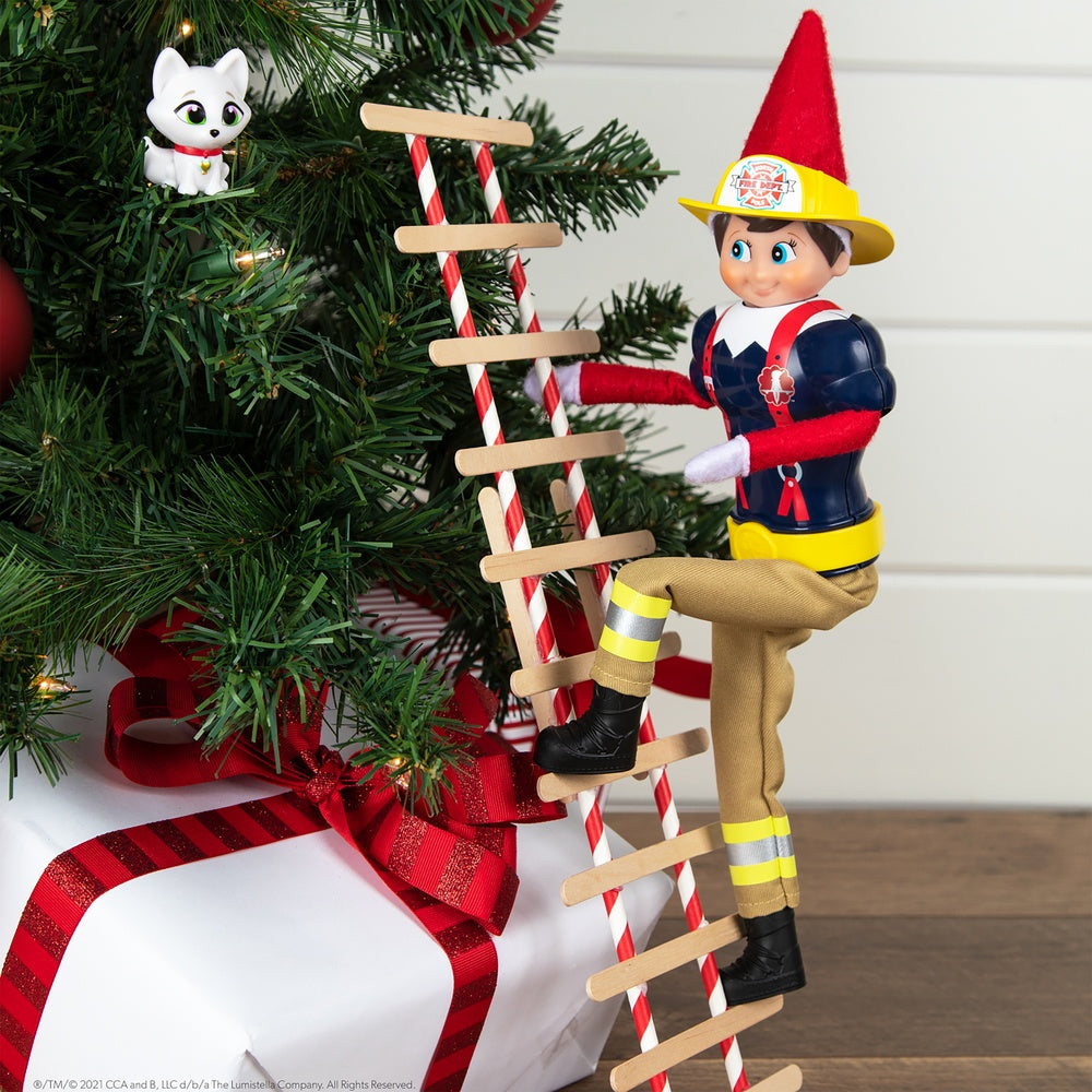 elf on the shelf fire fighter