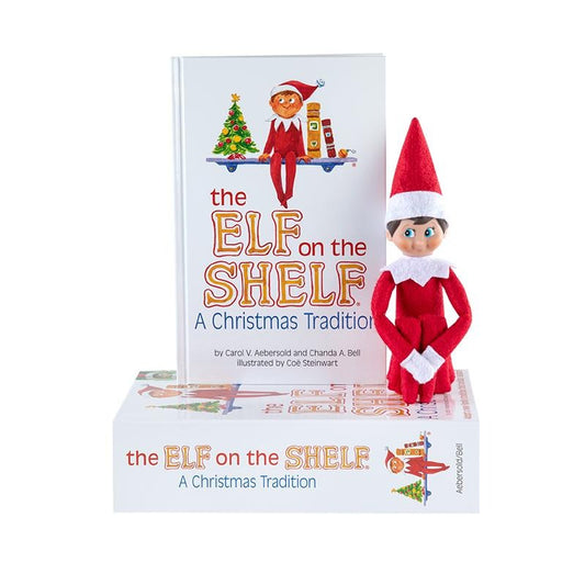 The Elf on the Shelf: A Christmas Tradition Girl Scout Elf (Blue Eyed) with  Claus Couture Collection Snowflake Skirt & Scarf Outfit