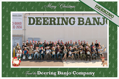 Deering Banjos Christmas Photo 2019