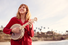 Gayle Skidmore with her Goodtime Banjo Ukulele