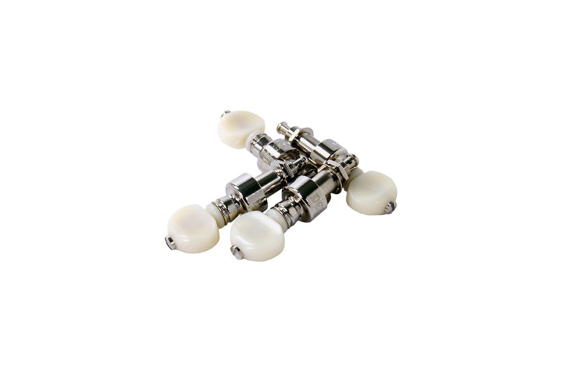 Milaget 5 Pieces Semi-closed Banjo Tuning Pegs Tuners Machine Heads With  Bushings 