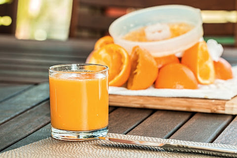 Fiber content of orange juice (OJ)