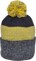 Marl Rib Knit Pom Toques 9T066M