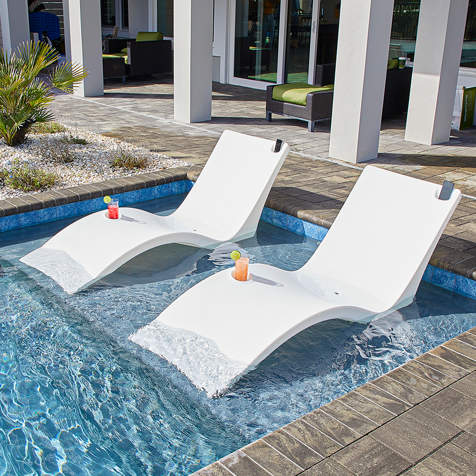 lounger for pool ledge