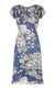 Nancy Mac's romantic silk georgette Cara dress in rose and soft blue