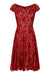 Janie dress in ruby lace