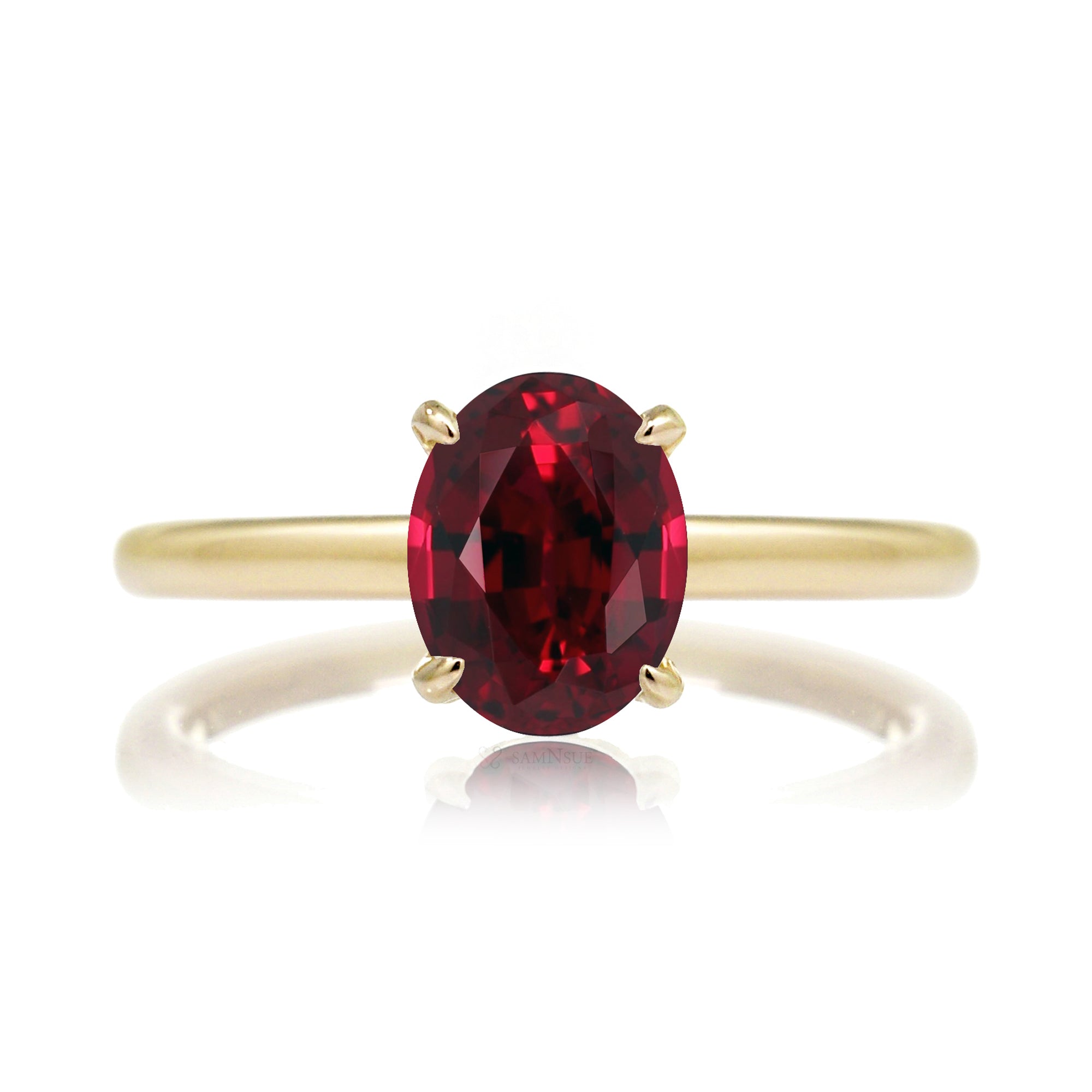 11.01 ct oval ruby ring - GIA 4Cs