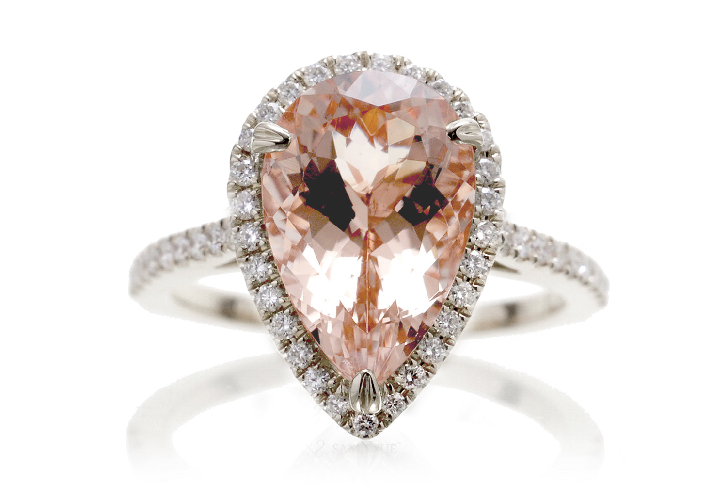 The Signature Pear Morganite Engagement Ring – samNsue