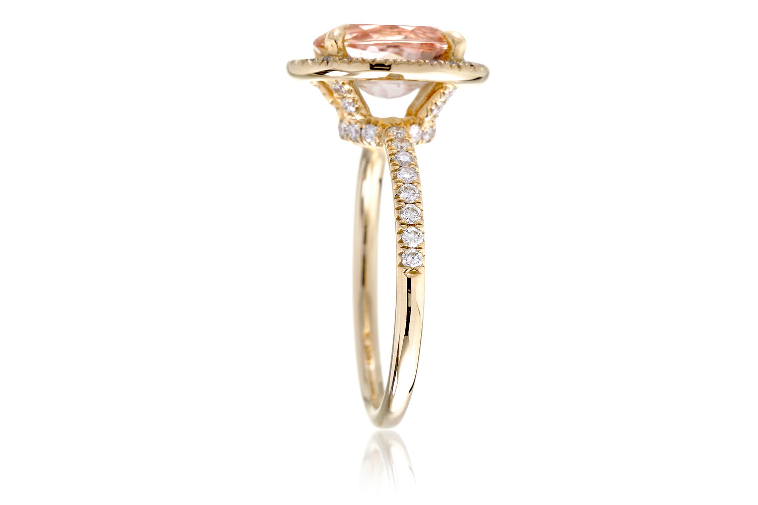 The Drenched Oval Morganite Engagement Ring – samNsue