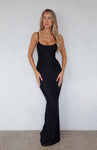 Mesh Back Zipper Gathered Fitted Ruched Maxi Dress