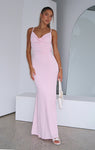 Backless Gathered Lace Trim Plunging Neck Maxi Dress