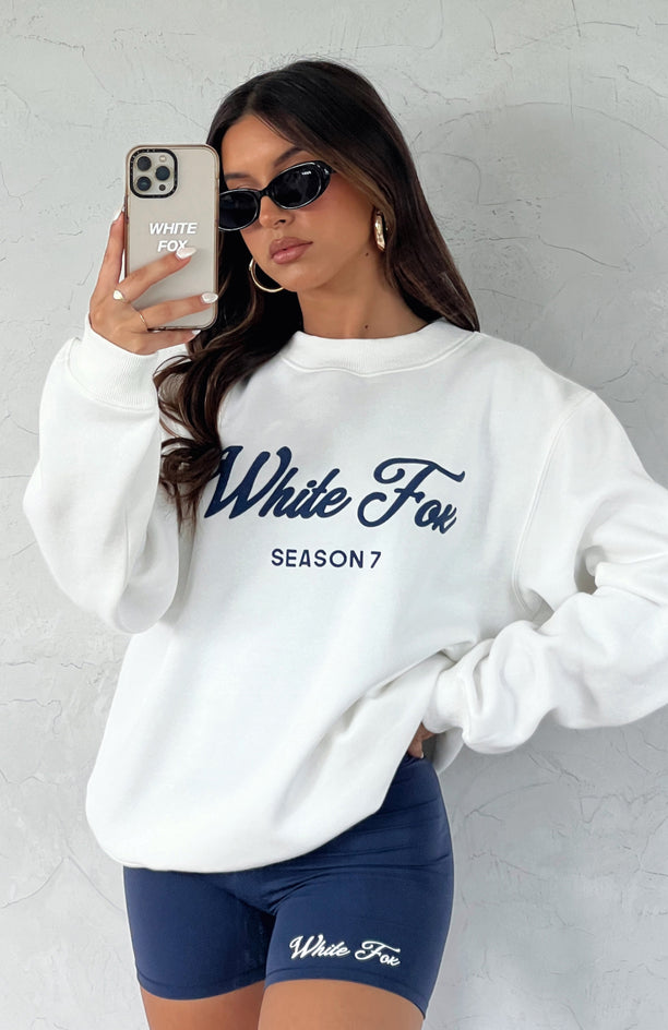 Set The Standard Hoodie Electric Blue - White Fox Boutique Outerwear - S/M - Shop with Afterpay