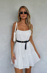 Scoop Neck Short Tiered Loose Fit