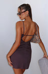 Baby Back Zipper Semi Sheer Backless Halter Short Dress