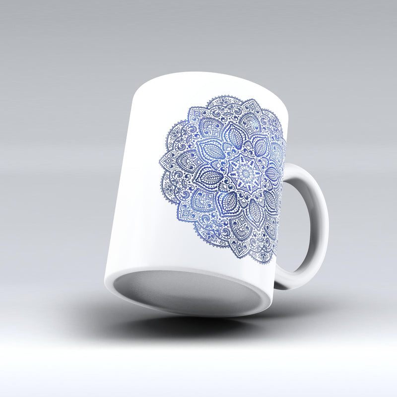 The Dark Blue Indian Ornament ink-Fuzed Ceramic Coffee Mug – DesignSkinz