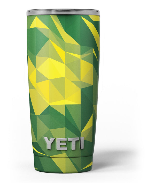 Skin Decal for Yeti 20 oz Rambler Tumbler / Lime Green –