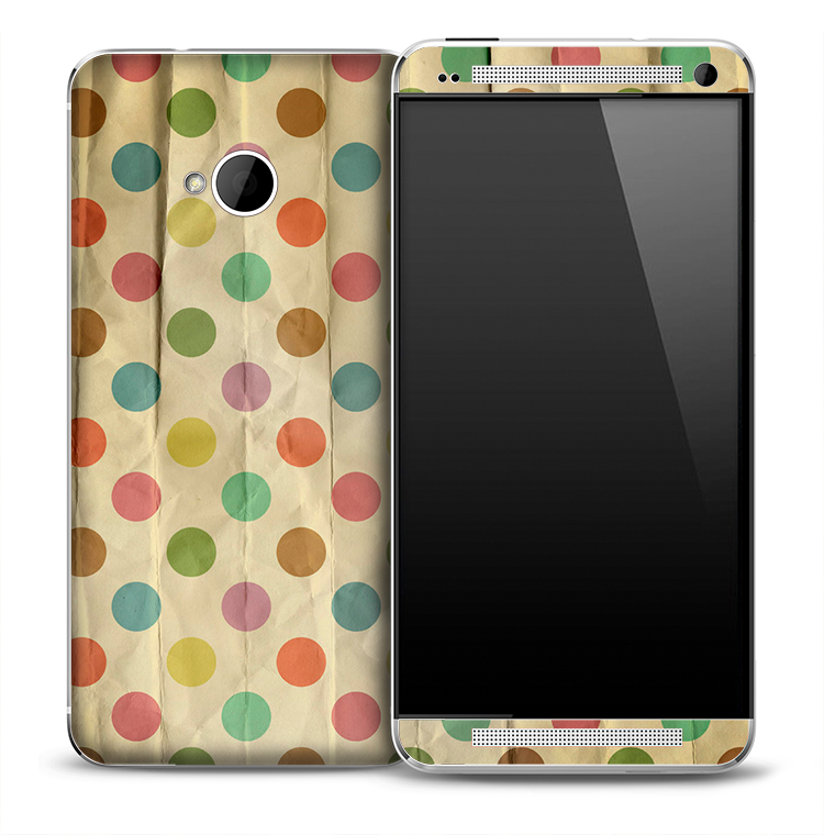 Colorful Polka Dots Paper Skin for the HTC One Phone – DesignSkinz