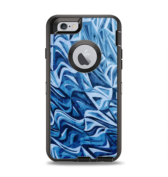 The Abstract Blue Water Pattern Apple iPhone 6 Otterbox Defender Case ...