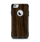 The Black Grained Walnut Wood Apple iPhone 6 Otterbox Commuter Case Skin Set