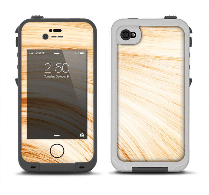 The Golden Hair Strands Apple iPhone 4-4s LifeProof Fre Case Ski