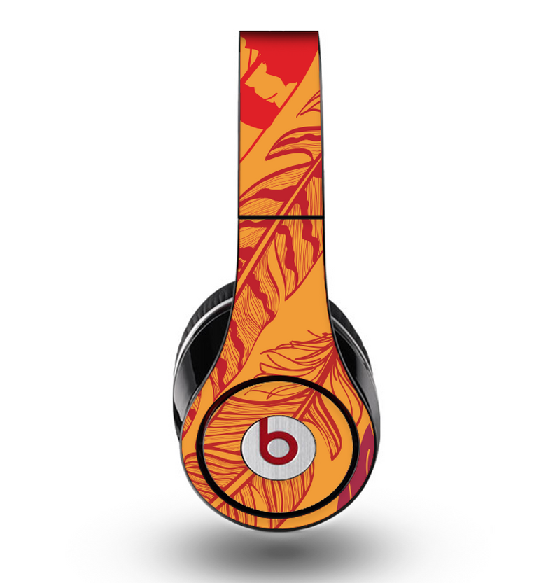 orange headphones beats